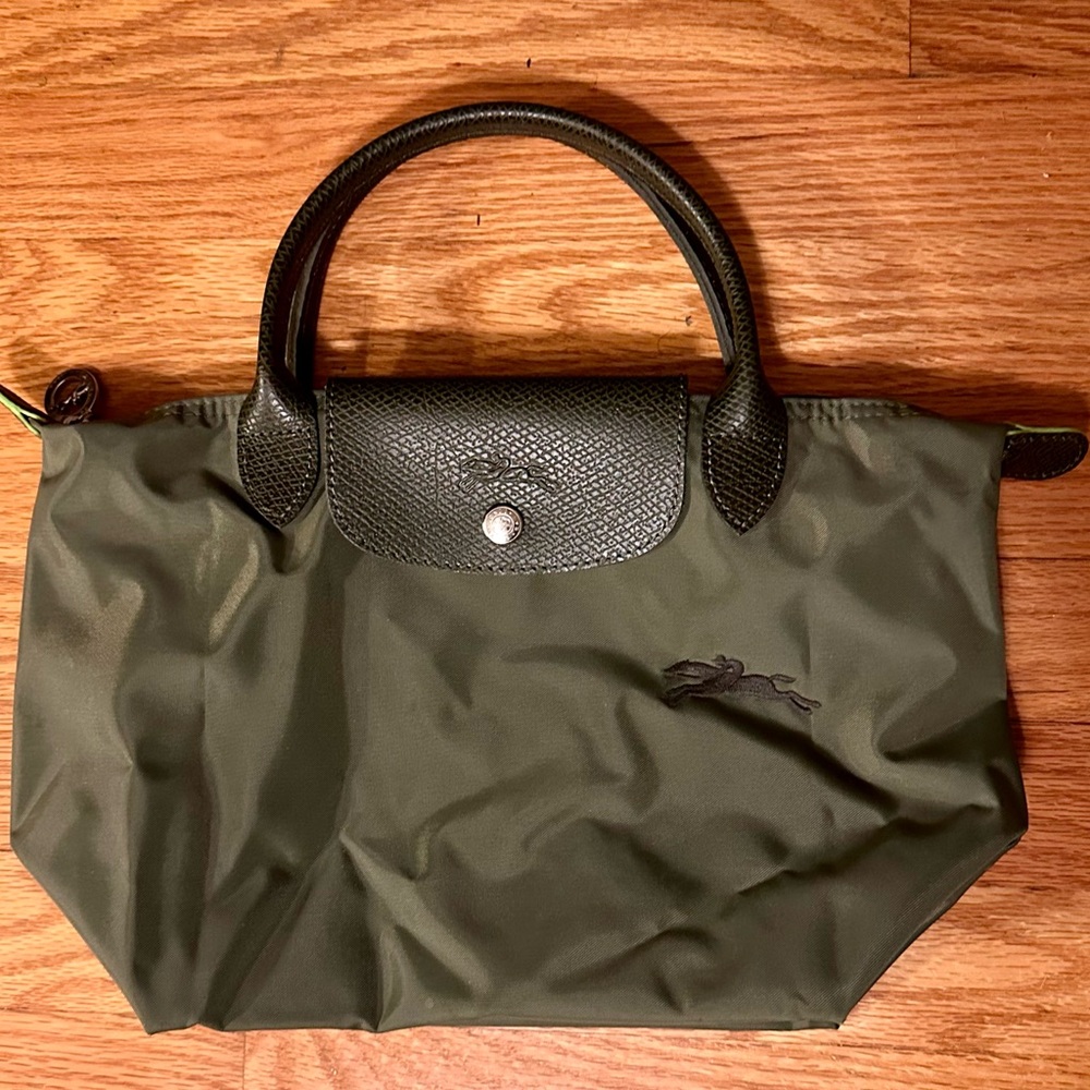 Longchamp Limited Edition RARE Mediterranean Olive Green tote